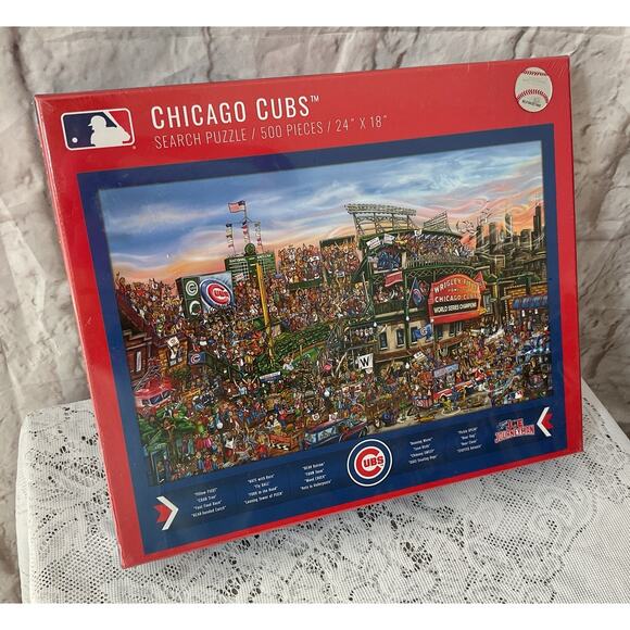 Chicago Cubs Search Puzzle 500 Pieces Find Joe 24” x 18” Sealed New - Picture 1 of 6